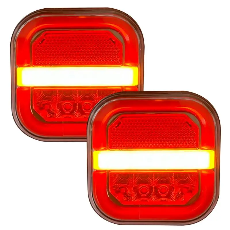 

LED Tail Lights For Trucks LED Lights Trailer Brake Lights License Plate Taillight LED Taillights Square Trailer Tail Light For