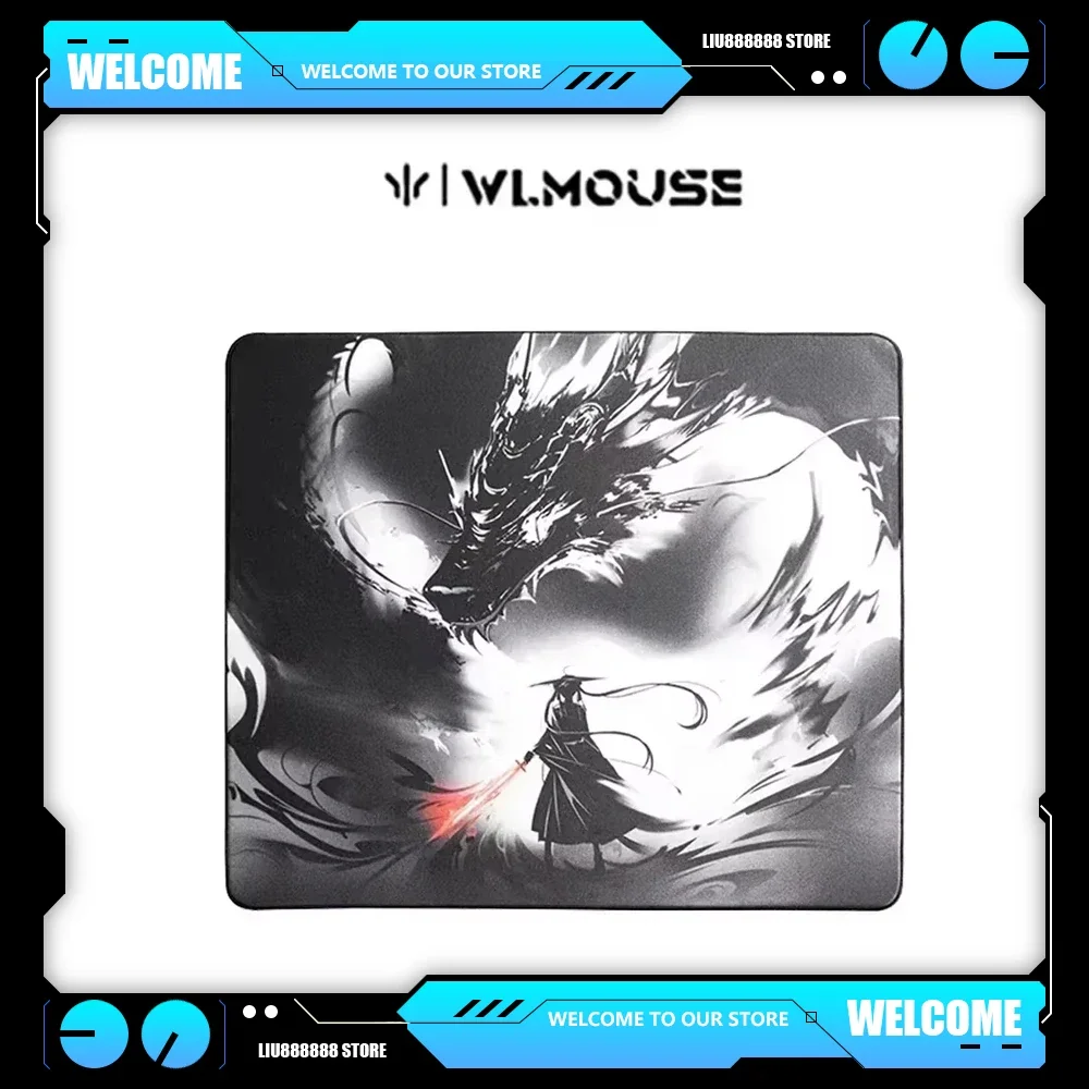 WanLing WLMouse Mousepad Custom E-sports Sword Gaming Mousepad SlimFlex Durable Smooth 490x420x4mm 510X490x4mm  PC Accessories