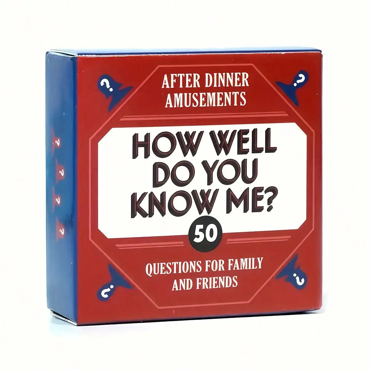 How Much Do You Know About Me? 50 Questions Dinner Game - A Role-Playing Card Game Designed For Adults And Families, Standard Edition, Making It The Perfect Gift For The Host Or Hostess, Ideal For New Year's, Christmas, And Christmas Eve.