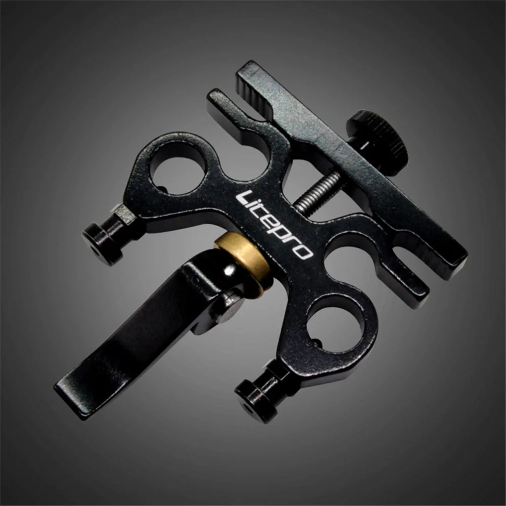 LITEPRO Folding Bicycle Pedal Portable Quick Release Device for Brompton Bicycle Aluminum Alloy QR Pedal Placement Buckle