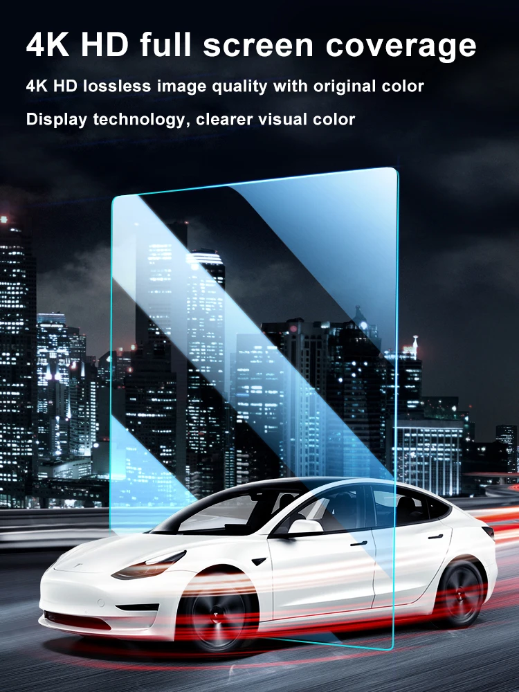 Tempered Glass Screen Protector For Tesla Model 3 Y 2022 2021 2020 Center Control Accessorie Matte Anti Glare HD Film Protection