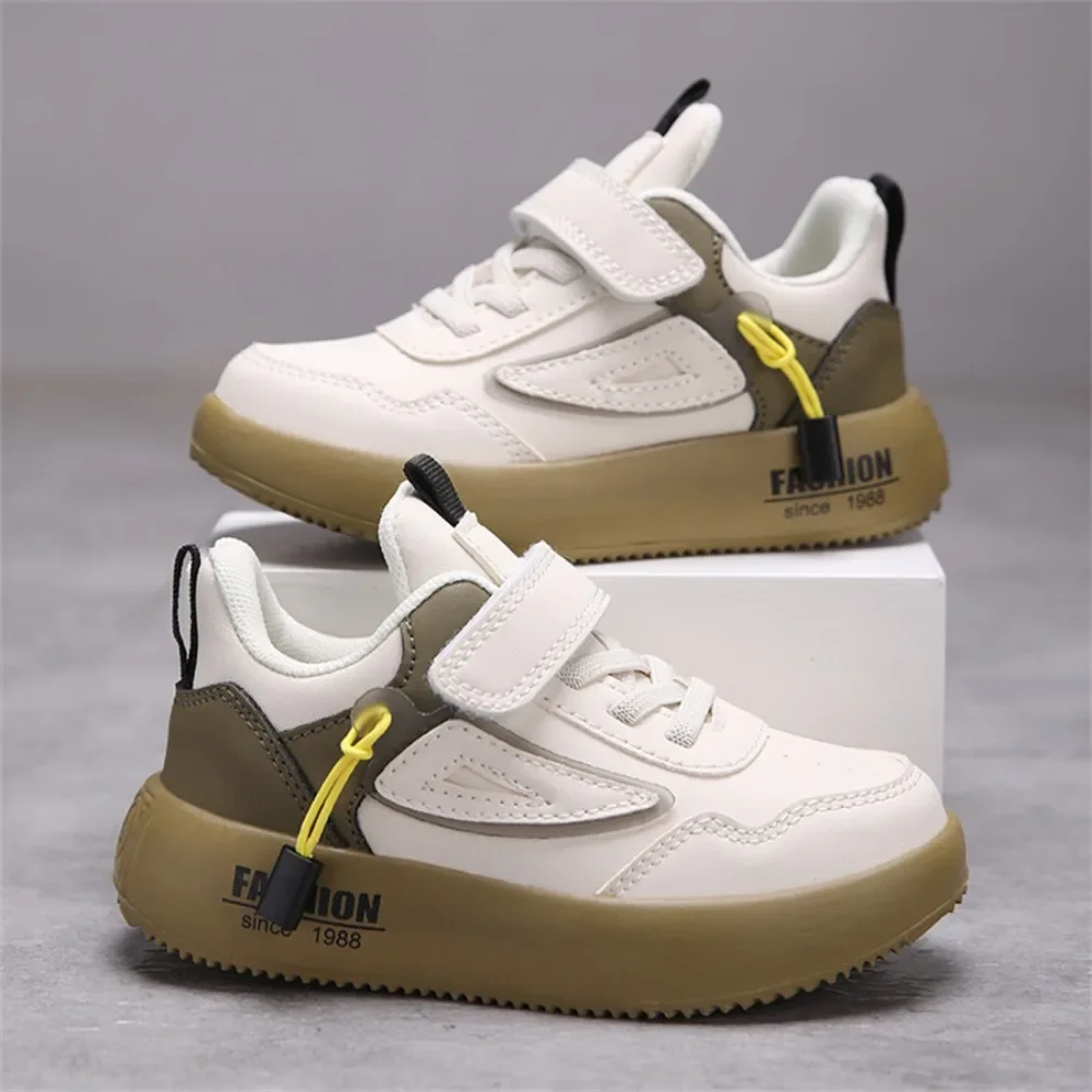 

Tenis Sneakers Kids Spring/Autumn New Boys Girls Sports Shoes Casual Board Shoes Leather Soft Soled Children Small White Shoes