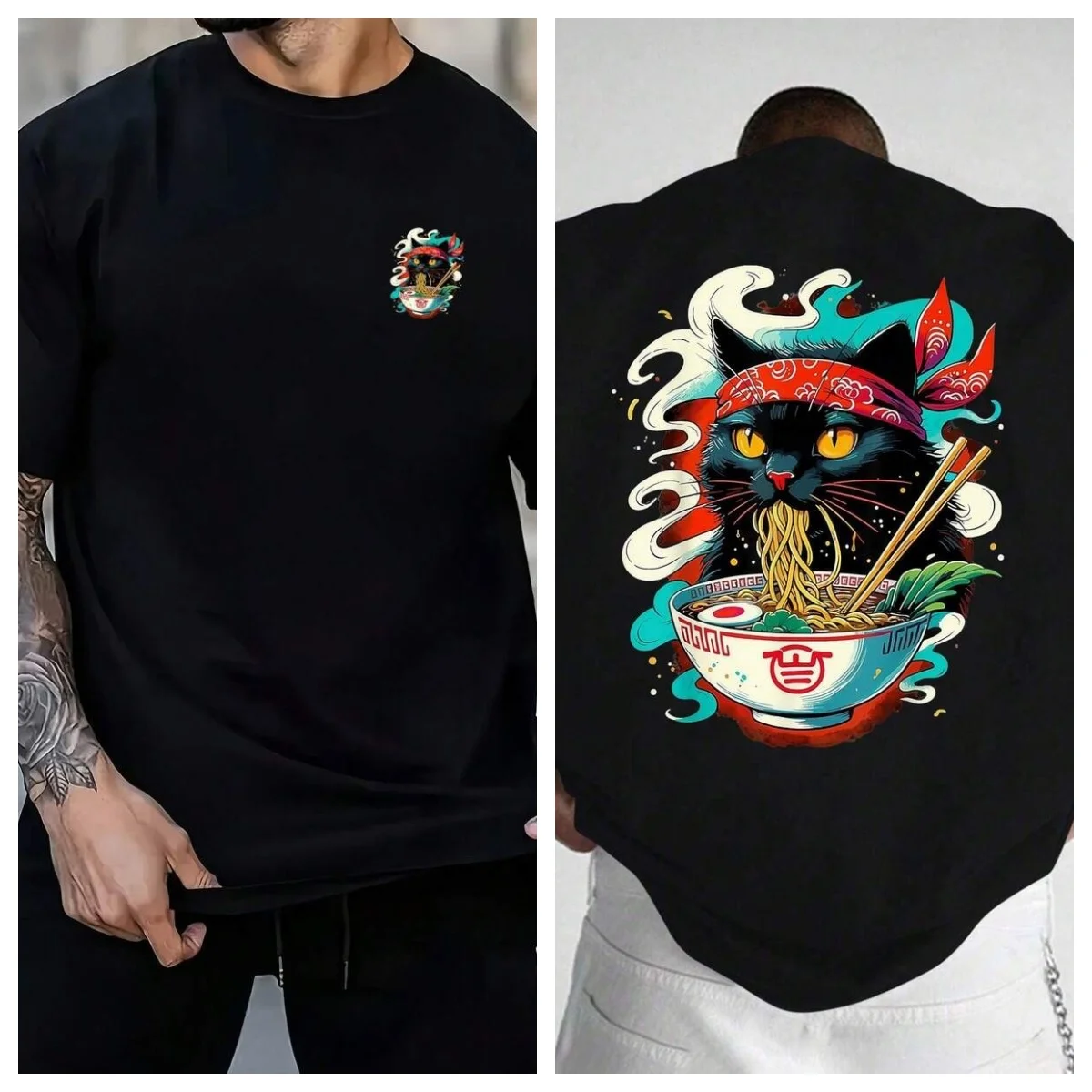 Men's Fashion Printed Loose Short Sleeve T-Shirt _ Exquisite Design _ Summer Essential _ Easy To Match, Show Your Style