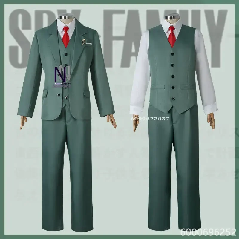 Character Loid Forger Anime Cosplay Uniform Costume Mens Suit and Tie White Shirt for Parties Events Role Play Outfit Hot Sale