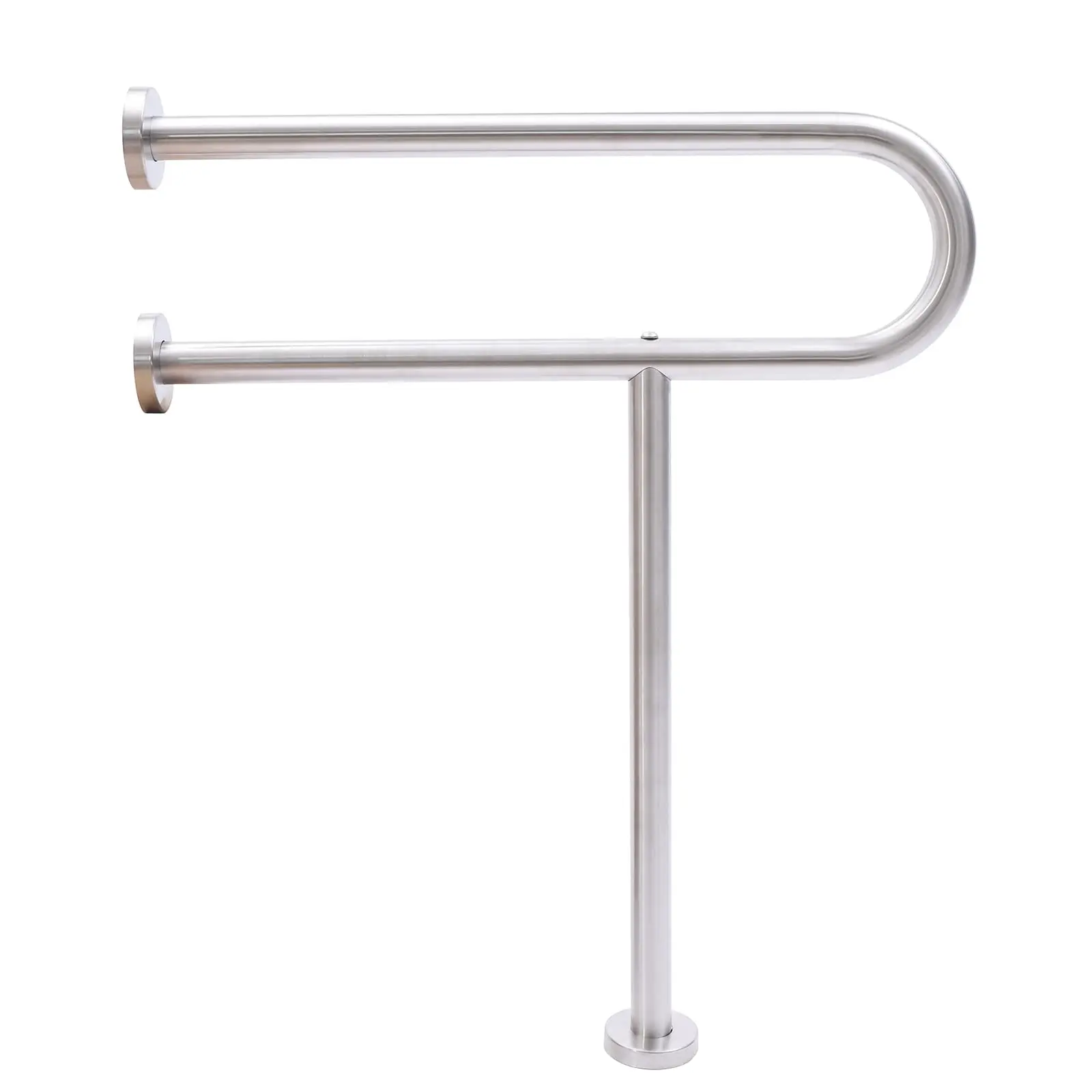 Trilhos de segurança para banheiro de aço inoxidável, trilhos de segurança ajustáveis para idosos e deficientes e chuveiro, banheiro dobrável