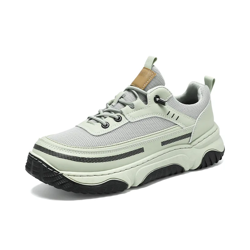 

High Quality Brand Men Shoes Breathable Leather Casual Shoes Outdoor Shoes for Man No Slip Wear-resistant Men's Hiking Sneakers