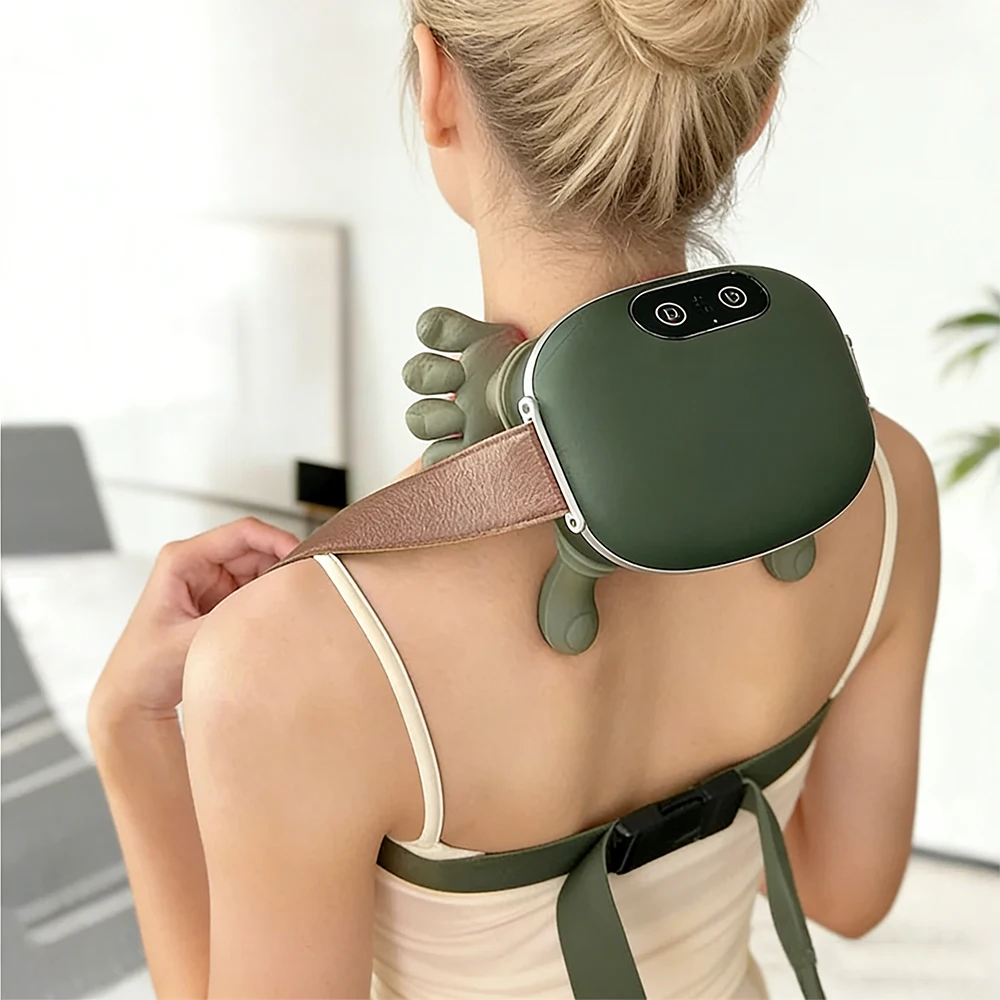 

Bionic Finger Neck Shoulder Massager Wireless Neck Cervical Trapezius Kneading Massage Shawl Brushless Motor Neck masajeador