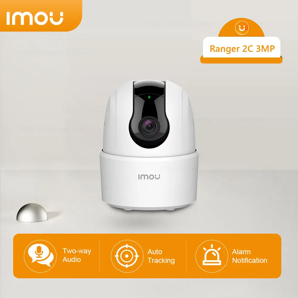 Imou Ranger 2C 3MP IP Camera Indoor PTZ Wifi Security Camera 3MP Baby Monitor Two-Way Talk Human Detection Surveillance Cameras