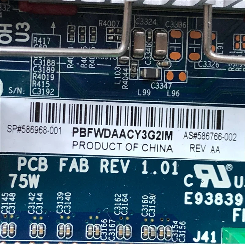 586968 -001 Para placa base de estación de trabajo HP Z400 586968 -001 586766 -002 Placa base 100% probada completamente funcional