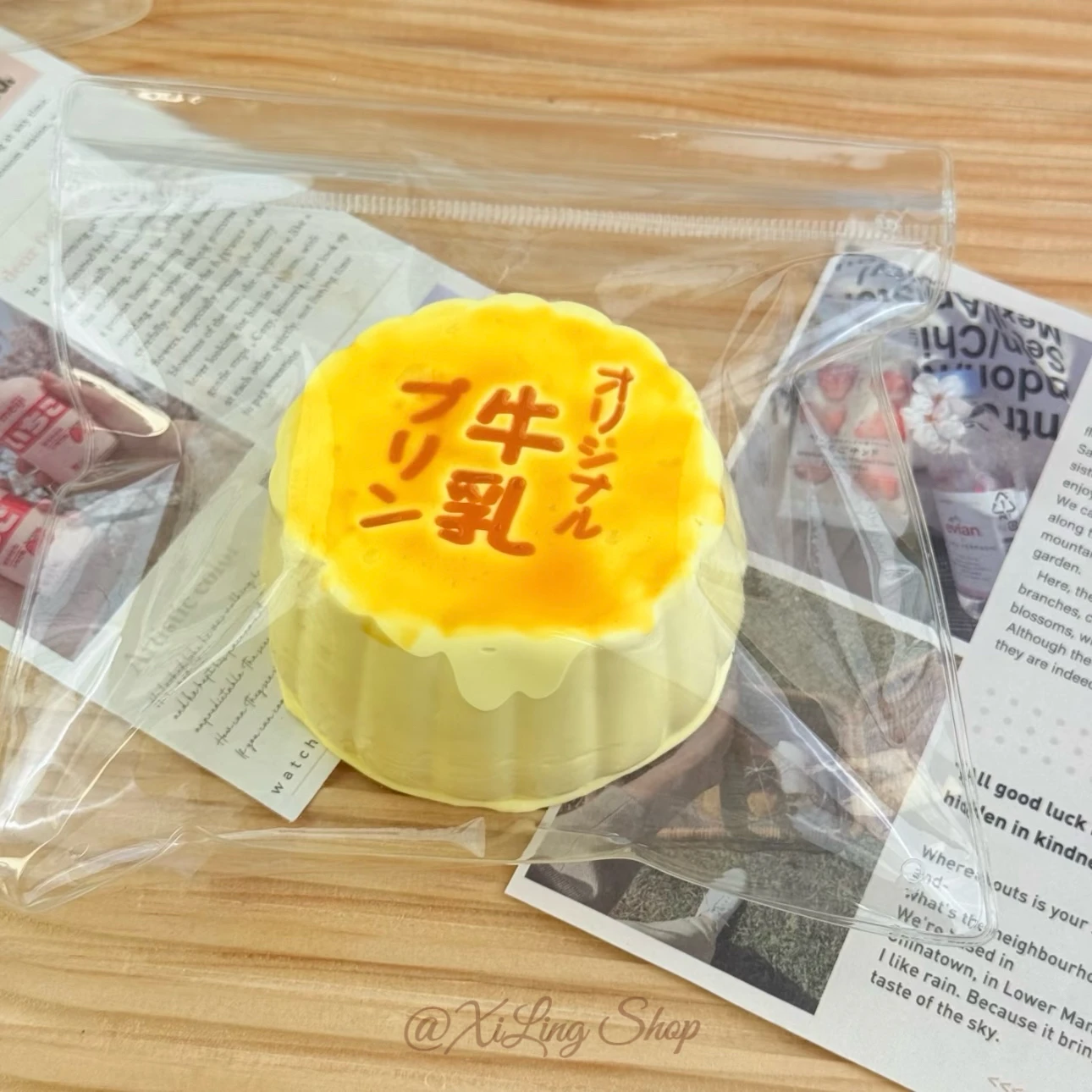 

1Pc WATER sensation! Handmade Squishy - Milk Pudding shaped to relieve stress - Food Grade Silicone