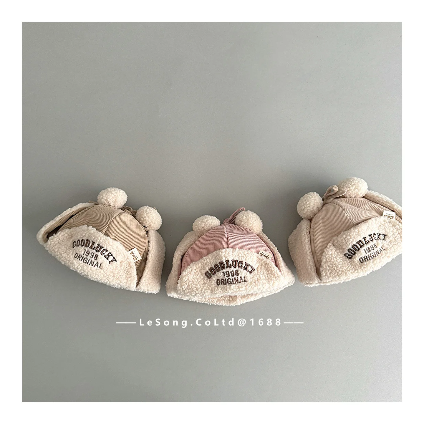 

Winter Plush Warm Baby Hat Children's Warm Ear Protection Hat Soft Baby Bonnet Caps Winter Outdoor Warm Ear Protection Caps