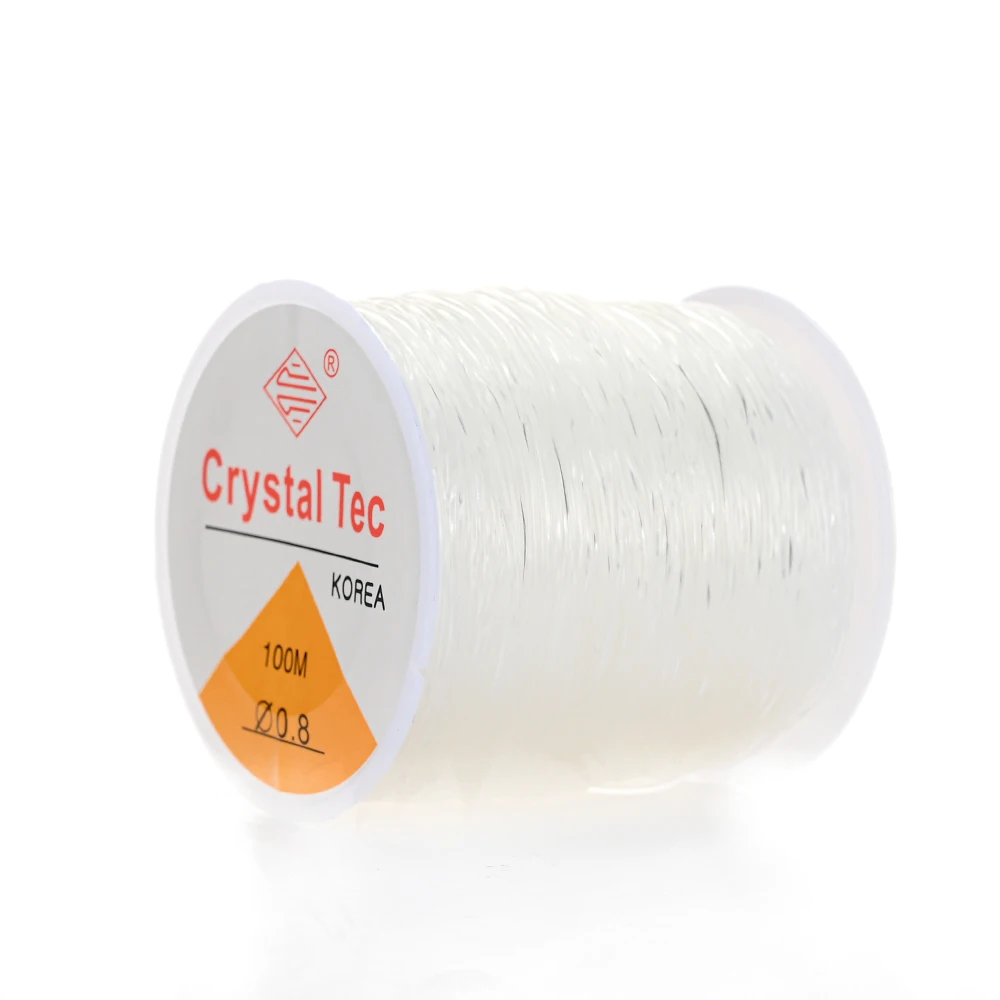 0,5-1,5mm Transparente Elastische Faden Schnur Kristall Elastische Linie Für Schmuck Machen Diy Armband Halskette Perlen Zubehör – Detail 12