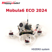 HappyModel Mobula6 2024 ECO HDZERO 1S 65mm Micro FPV Whoop Drone w/ ELRS 2.4GHz HD VTX Camera Blackbox For RC FPV Drone