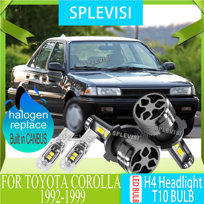 

LED Hi/Lo Beam Bulb Built-in Resistor & Efficient Turbo Cooling Fan For TOYOTA COROLLA 1992 1993 1994 1995 1996 1997 1998 1999