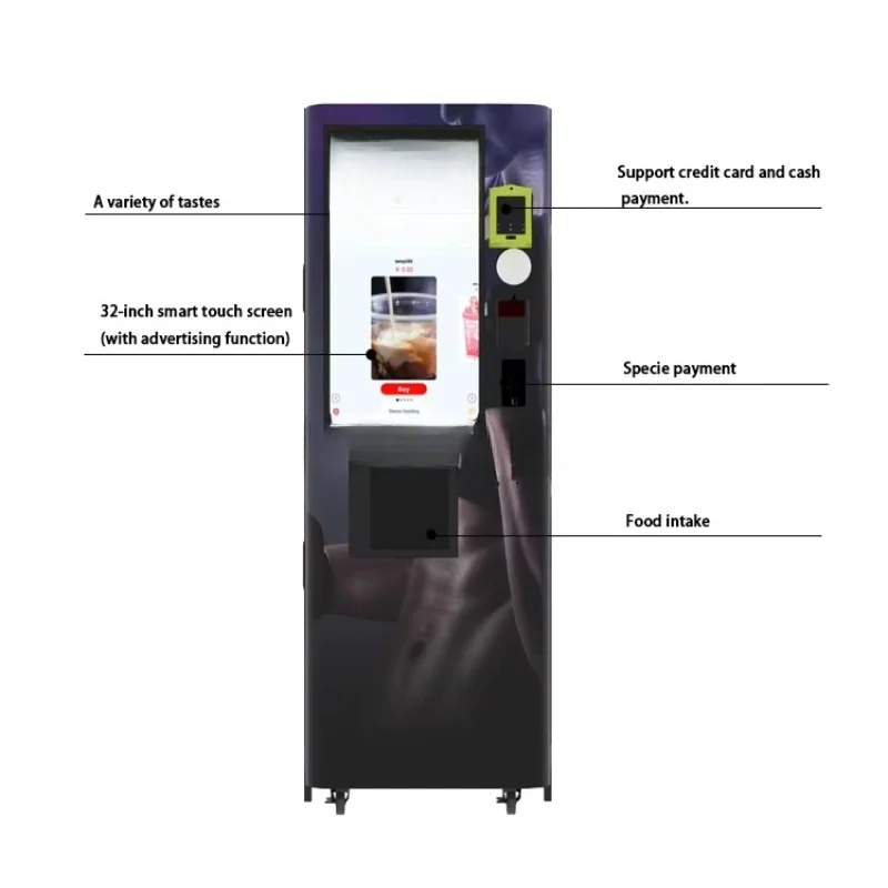 Smart Protein Shake Vending Machine Commercial Automatic Mixing System Touch Screen Gym Fitness Club Beverage Dispenser