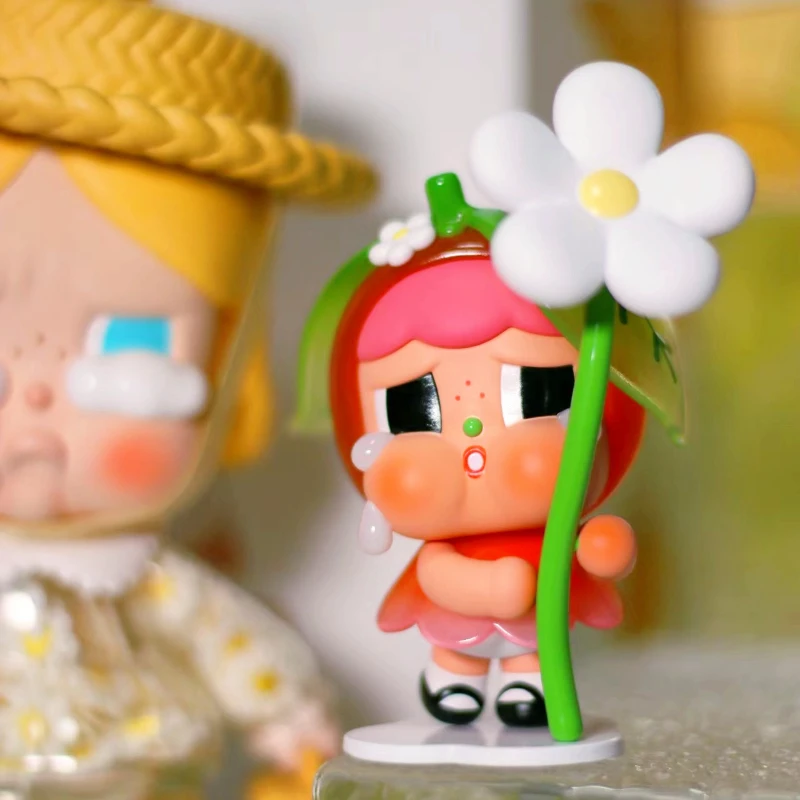 Original Crybaby Daisy Sweet and Sour Figure Cute Cry Baby Land Exclusive Toy Flower Hat Home Decoration Hug Gift for Her