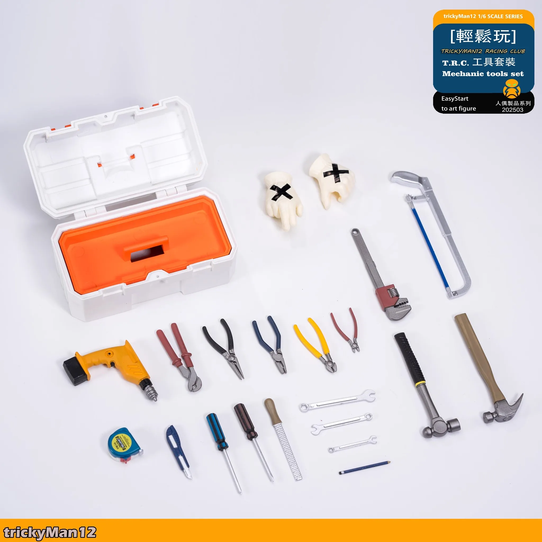 

Fanatic TrickyMan12 202503 1/6 солдат T. R.C Mechanic Tool Group Модель игрушки подходит для 12-дюймовой экшн-фигурки на складе