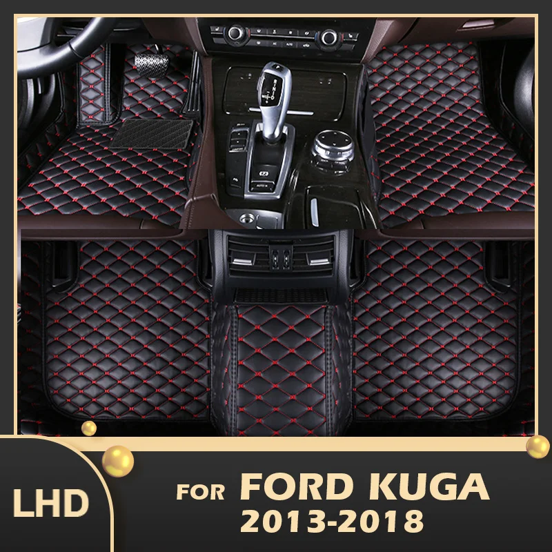 

Car Floor Mats For Ford Kuga 2013 2014 2015 2016 2017 2018 Custom Auto Foot Pads Automobile Carpet Cover Interior Accessories