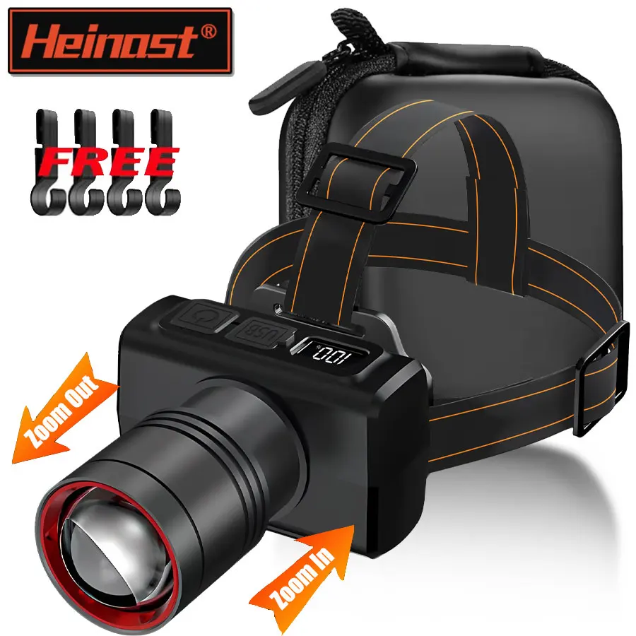 Rechargeable Headlamp Super Bright Head Light Motion Sensor Front Led Head Flashlight Waterproof Outdoor Camping Flashing