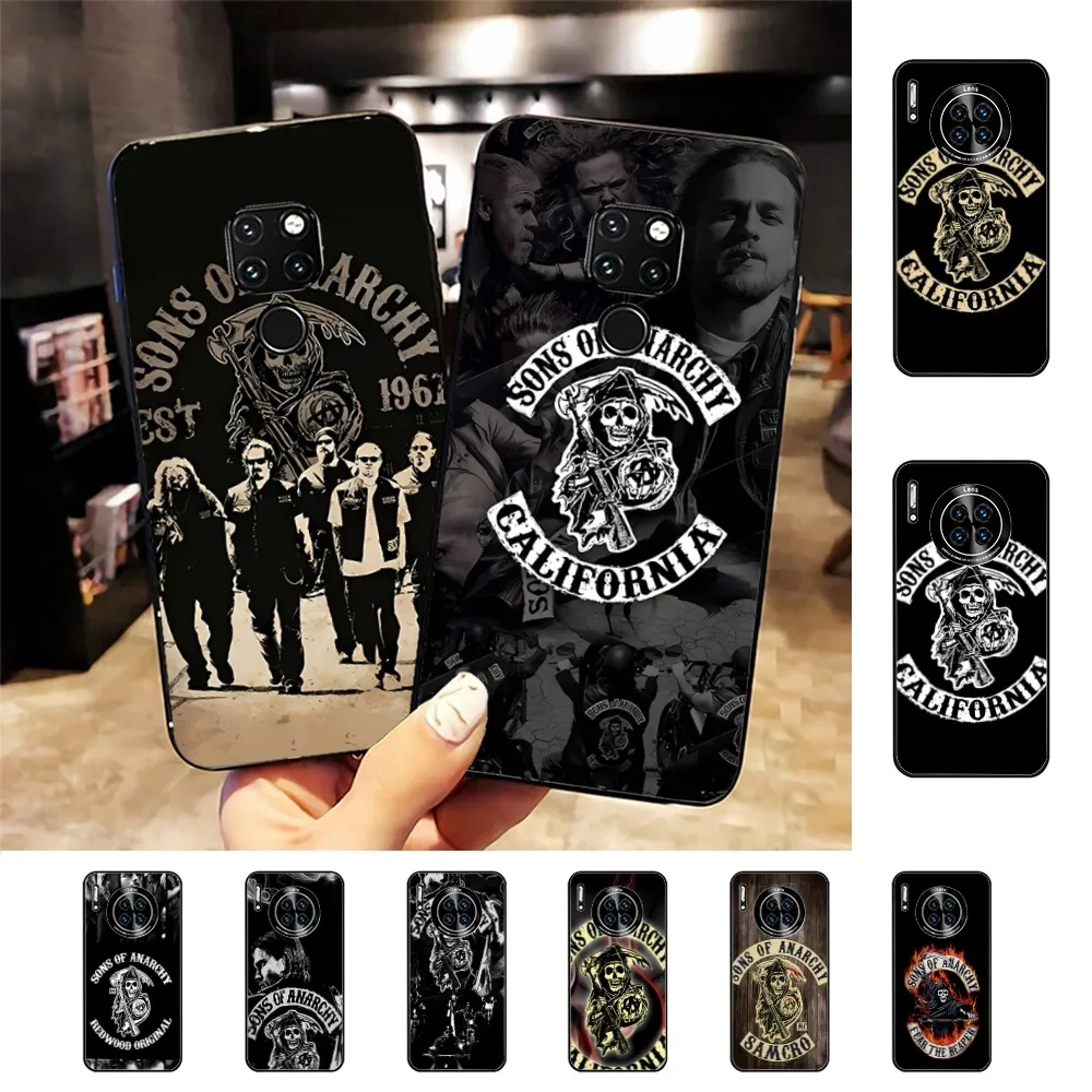 American TV S-Sons Of Anarchy Mousepad For Huawei Mate 10 20 30 40 50 lite pro Nova 3 3i 5 6 SE 7 pro 7SE