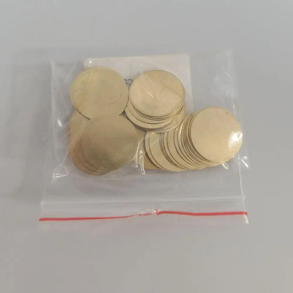 50pcs 8mm 9mm 10mm 12mm 13mm 14mm 15mm 16mm 20mm brass Unplated Flat Round Circle Blank Stamping Charms,stamping blanks tags