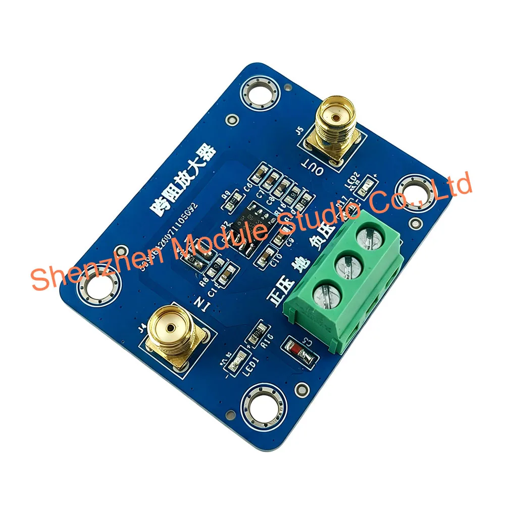 OPA657 Transimpedance Amplifier Module, I-V Converter for APD/PIN Photodetectors, Low-Noise Photodiode Signal Conditioning