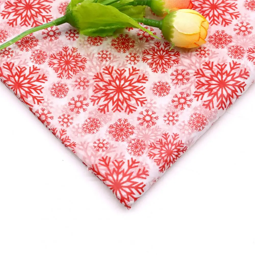 10Pcs/Set 20 x 26 Inch Wrapping Tissue Paper Snowflake Printed Cartoon Pattern Recycled Paper Merry Christmas Packaging Paper