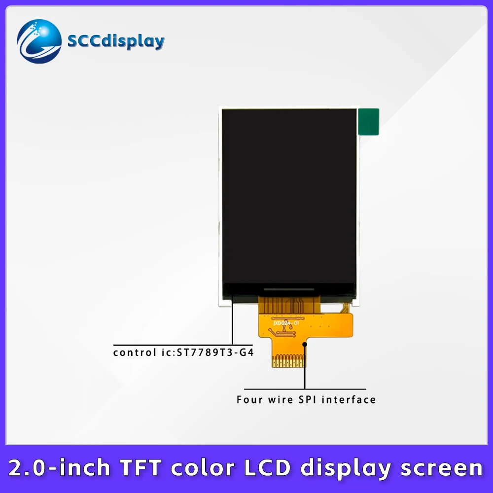 Manufacturer supply 2.4 Inch TFT LCD Color Display Module SJXDT24HJ SPI Interface 240x320 Resolution Screen for Embedded Systems