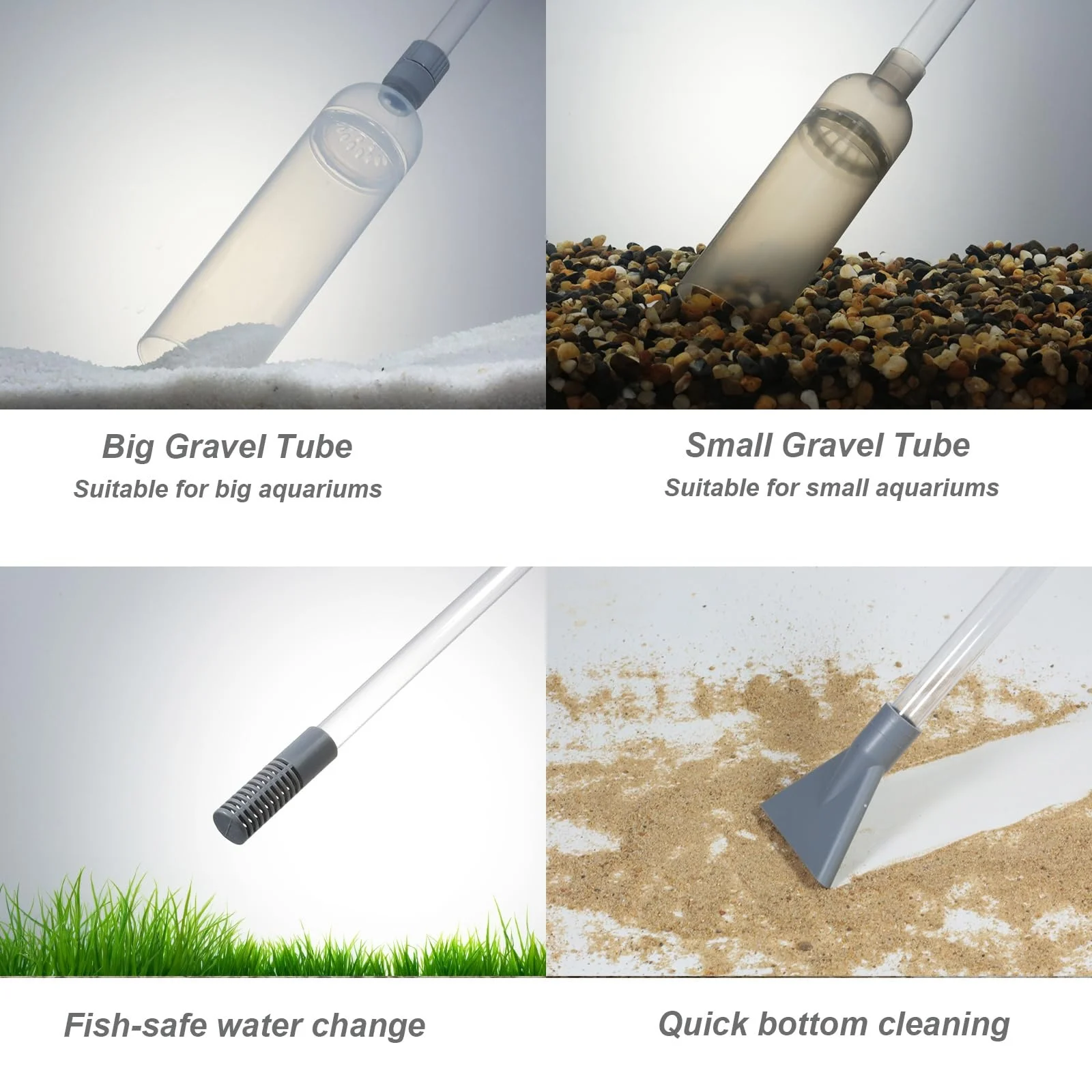 Langlebiges Aquarium-Saugpumpen-Set für Einfache Wasserwechsel & Sandreinigung Effizientes Aquariumpflege-Werkzeug mit Flexiblem Schlauch – Detail 10
