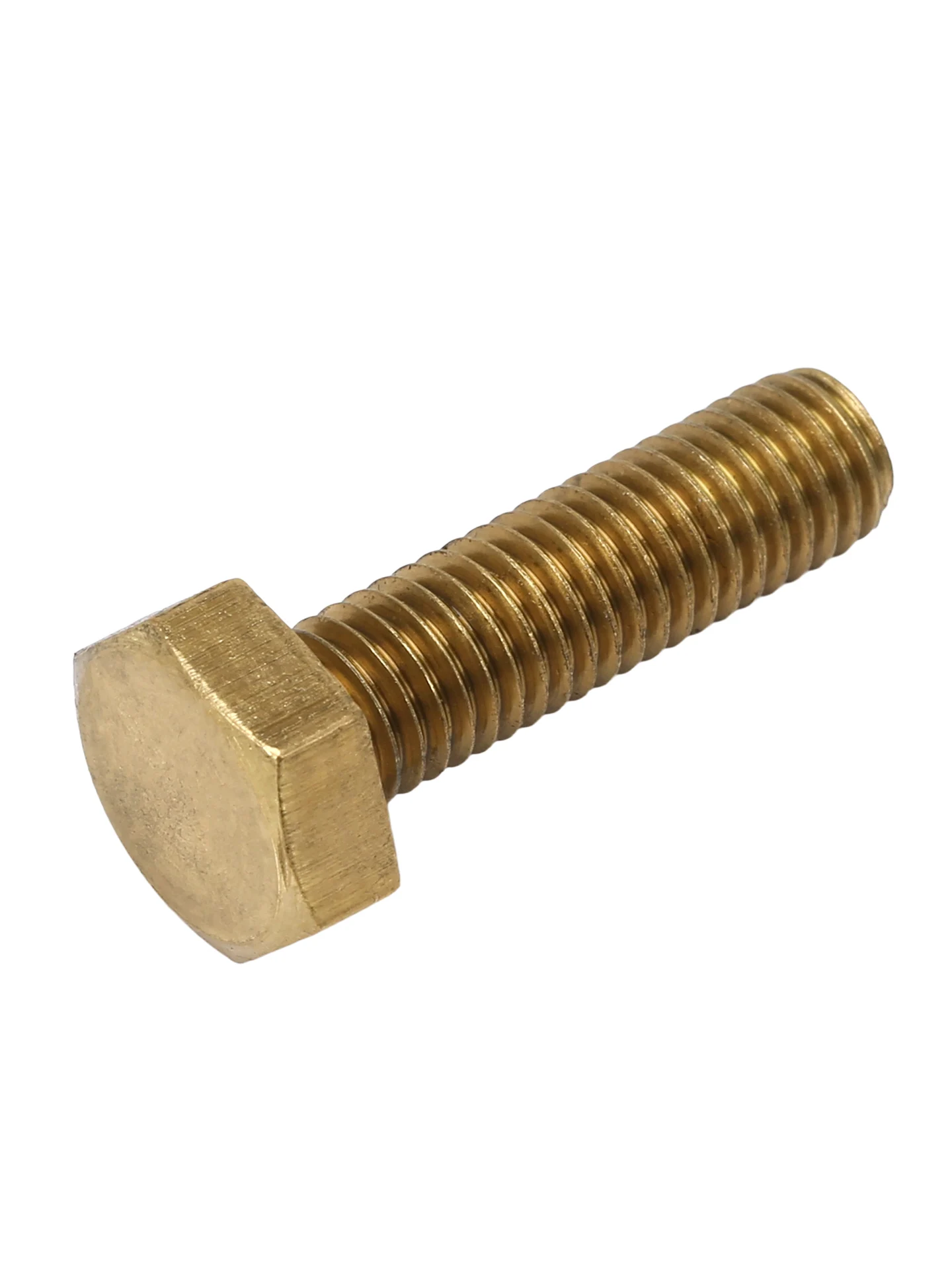 M3 M4 M5 M6 Brass Hex Head Bolt Metric External Hexagon Screw Machine Bolts Copper Fastener Length 6-100mm