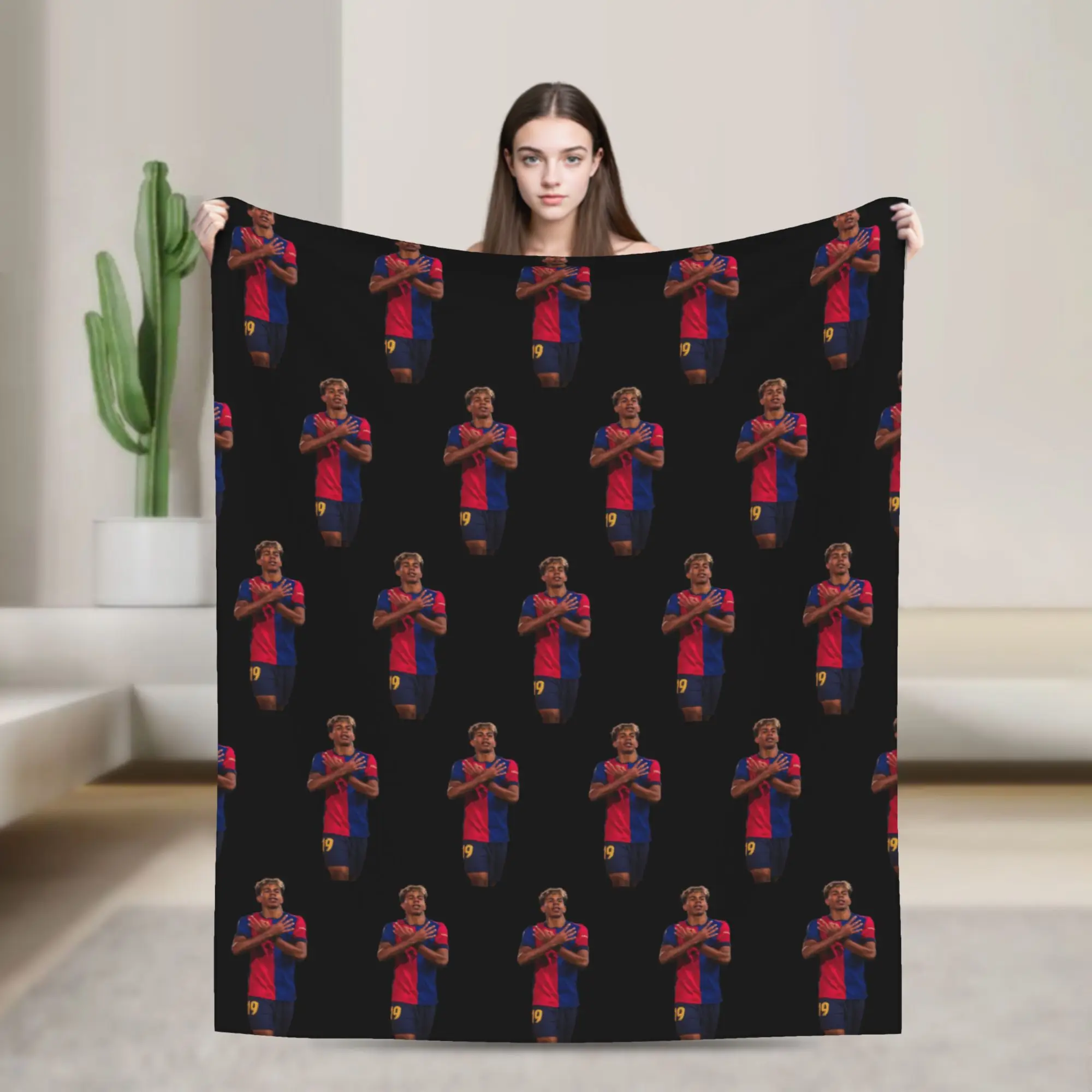 Lamine Y-Yamal Blankets Flannel All Season Football Soccer Portable Thin Throw Blankets for Home Outdoor Bedding Throws
