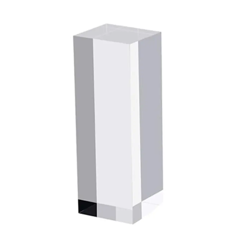 

Widely Use Solid Jewelry Display Riser Stands Polished K9 Crystal Collection Show Holder Thickness Reusable Crafts Pedestals