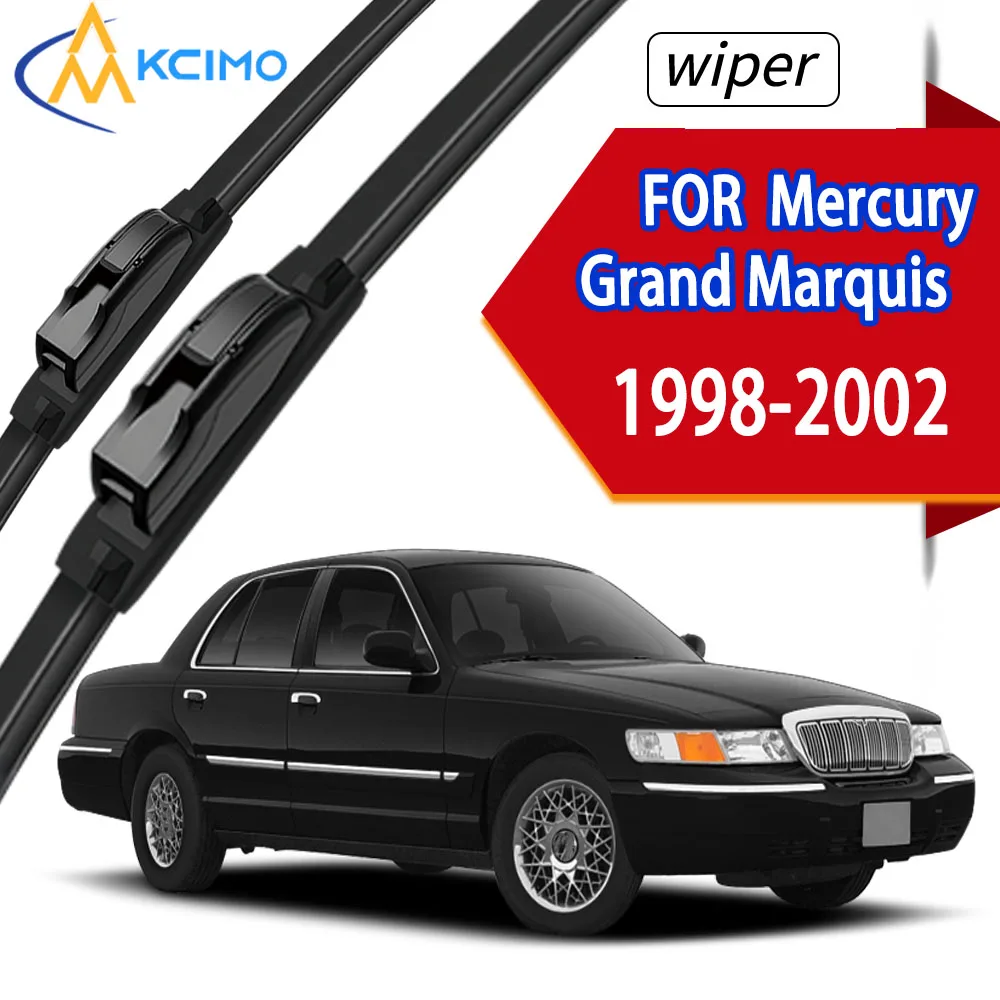 

2Pcs Premium Durable Rubber Front Windscreen Wipers For Mercury Grand Marquis 1998-2002