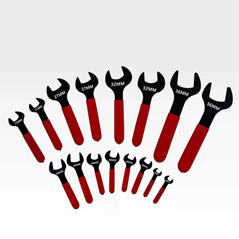 7mm-31mm Metric Single Open End Wrench Offset Angle U-Shaped Spanner Flat Head Blackening For Auto Repair
