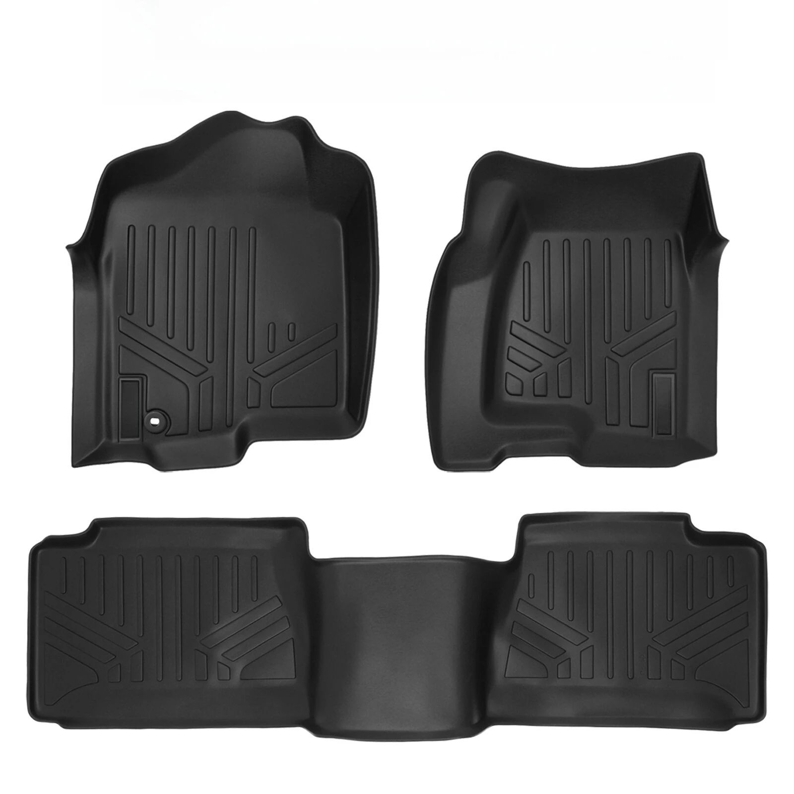 

Custom Fit Floor Mats 2 Row 2001-2007 Silverado Sierra Extended Cab