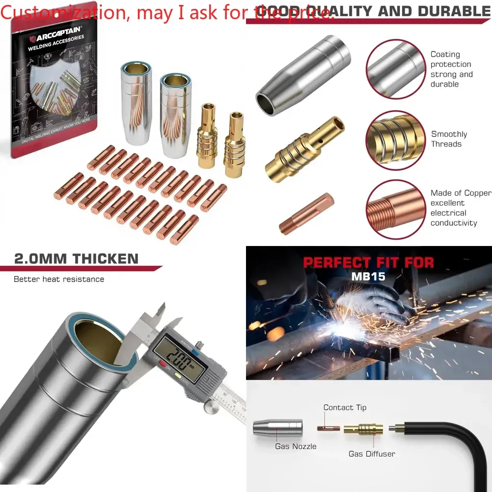 

Hot saleARCCAPTAIN MB15/MIG200/MIG130 MIG Welding Accessory Kit with .030" Contact Tip Nozzle Diffuser MIG Welding
