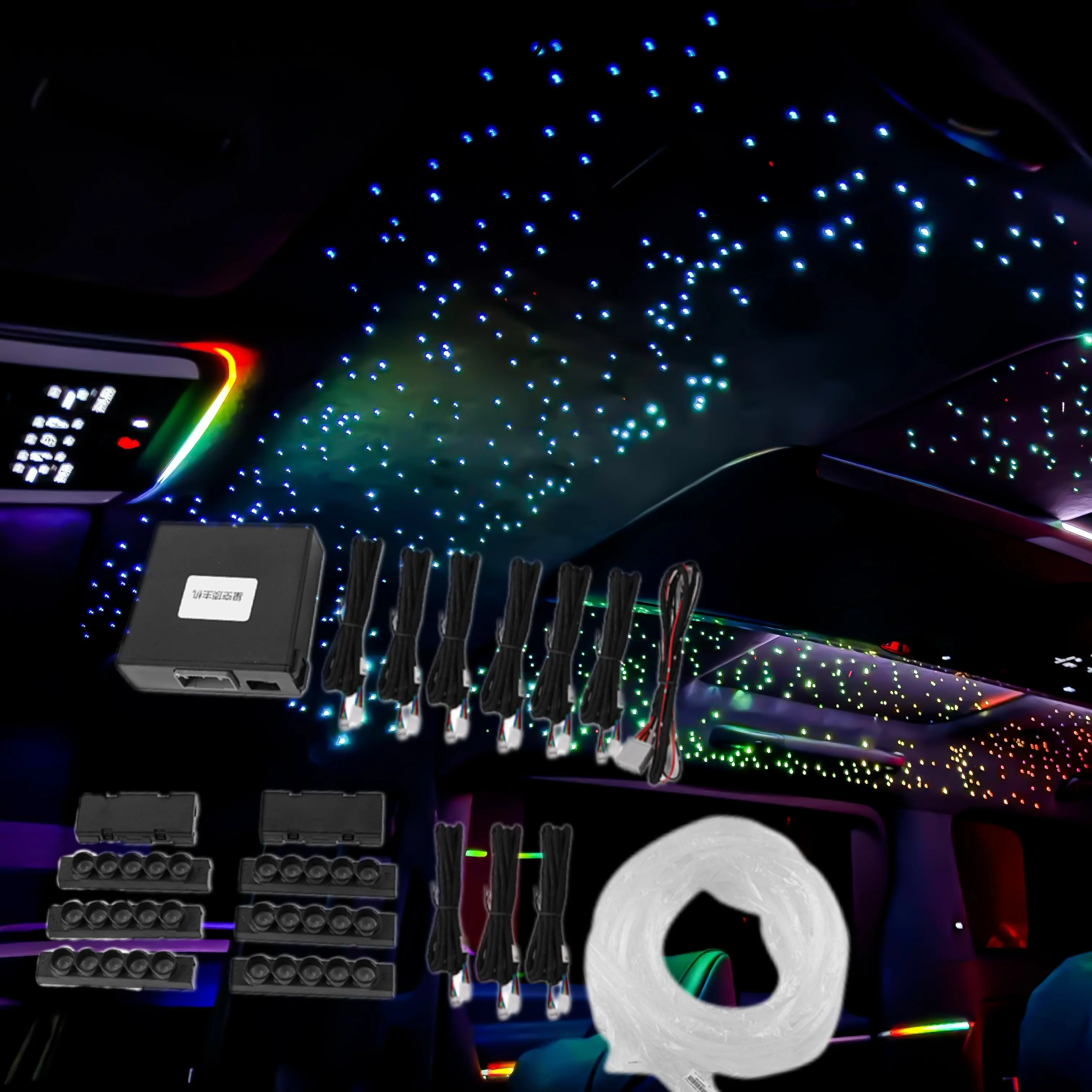 Factory New Wireless RGB LED Interior Atmosphere Lights for Cars Auto Interior Lighting