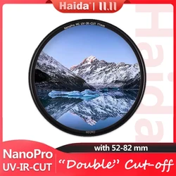 Haida NanoPro UV-IR-CUT Filter for Camera Photography with Infrared Ultraviolet Double Cutoff Retains Visible Light Spectrum