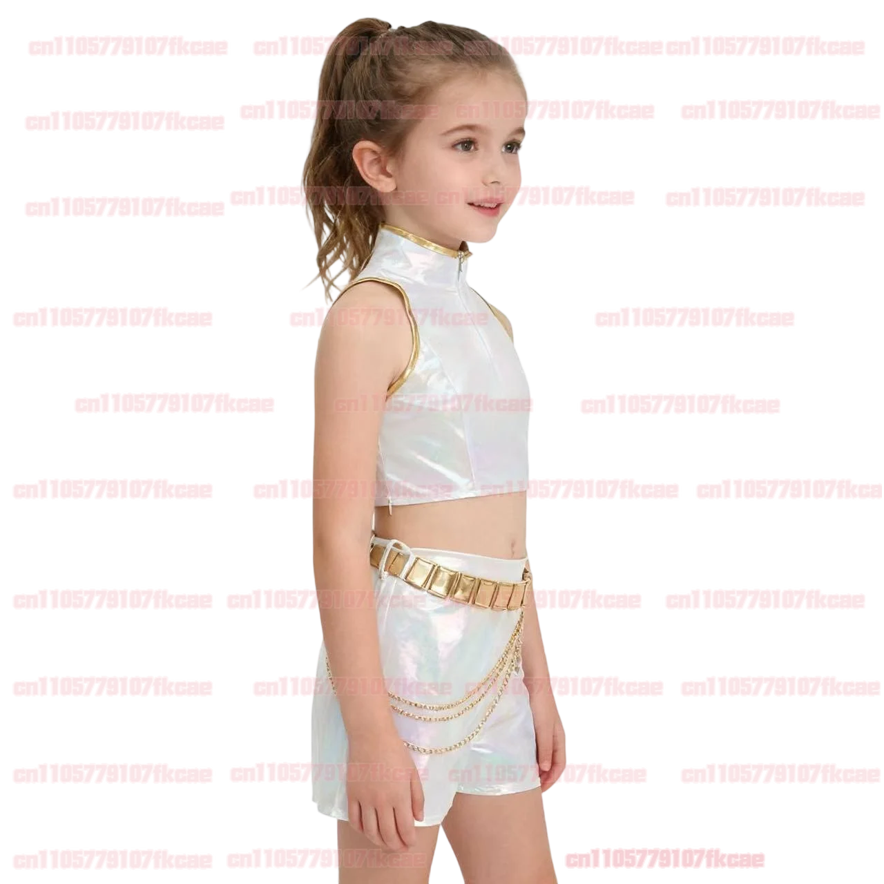 Kpop enfants chasseurs Rumi Cosplay Costume enfants filles démons Fantasia manteau T-shirt Shorts tenues Halloween carnaval Costume de fête