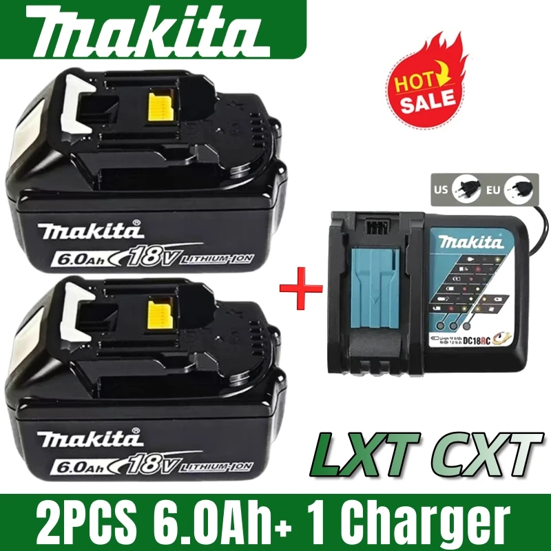 

Industrial Grade Makita 18V Battery, 6.0Ah Batterie Makita 18V, for Tough Jobs, Impact Resistant Housing, 3 Year Warranty