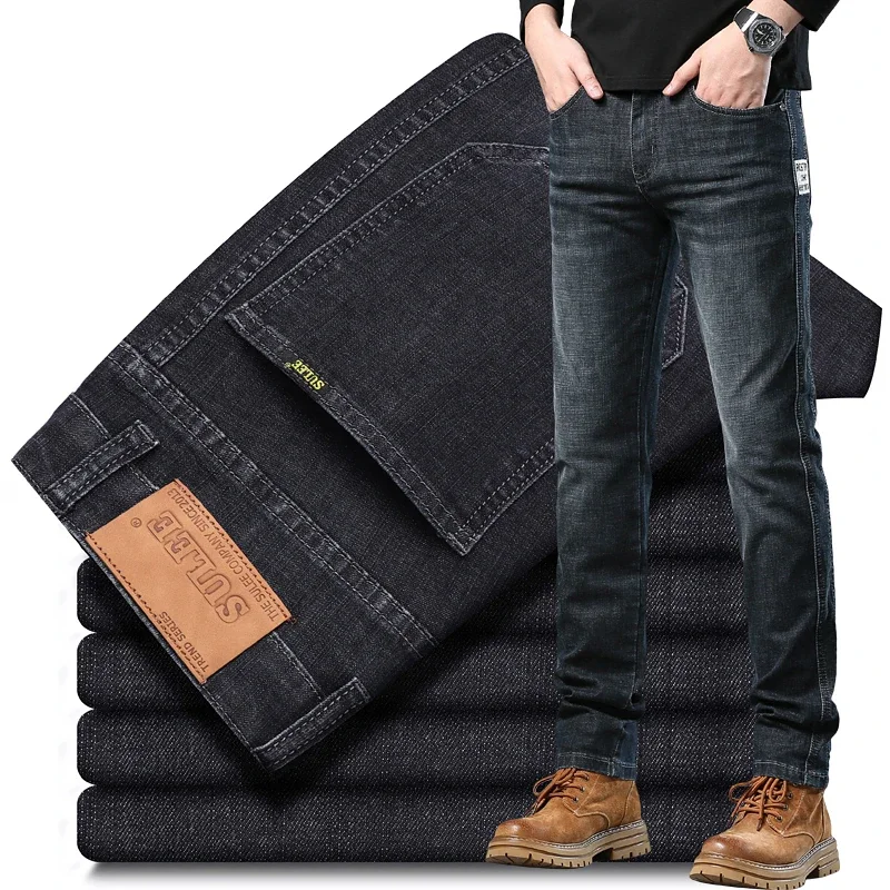 

2024 Brand More Colors Exclusive Design Casual Denim Jeans Men Straight Slim Stretch Men Pants Vaqueros Hombre