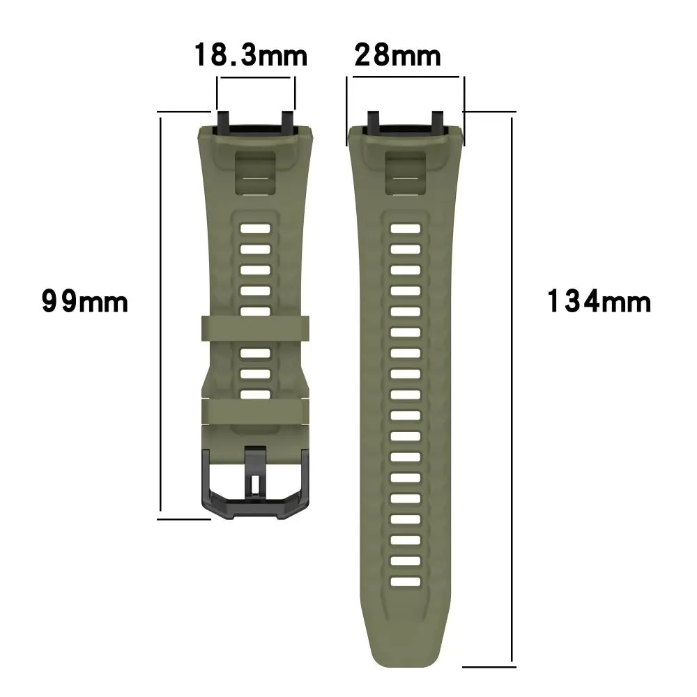 New Replacement Watch Strap Silicone With Tool Smartwatch Band Bracelet for Amazfit T-Rex 3