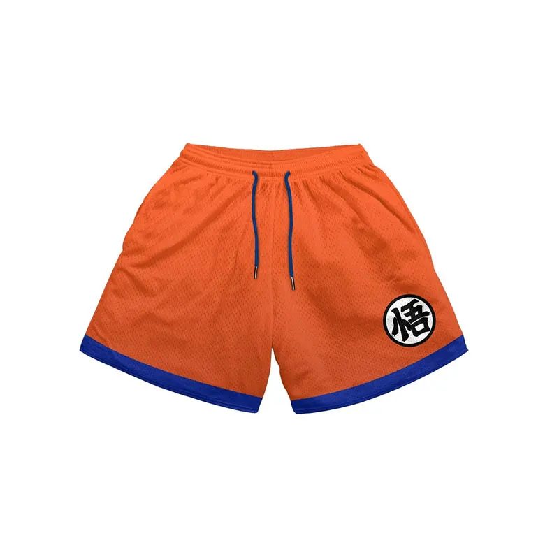 Pantalones cortos de Anime de Dragon Ball para hombre y mujer, Shorts deportivos informales con estampados, transpirables para playa, verano,