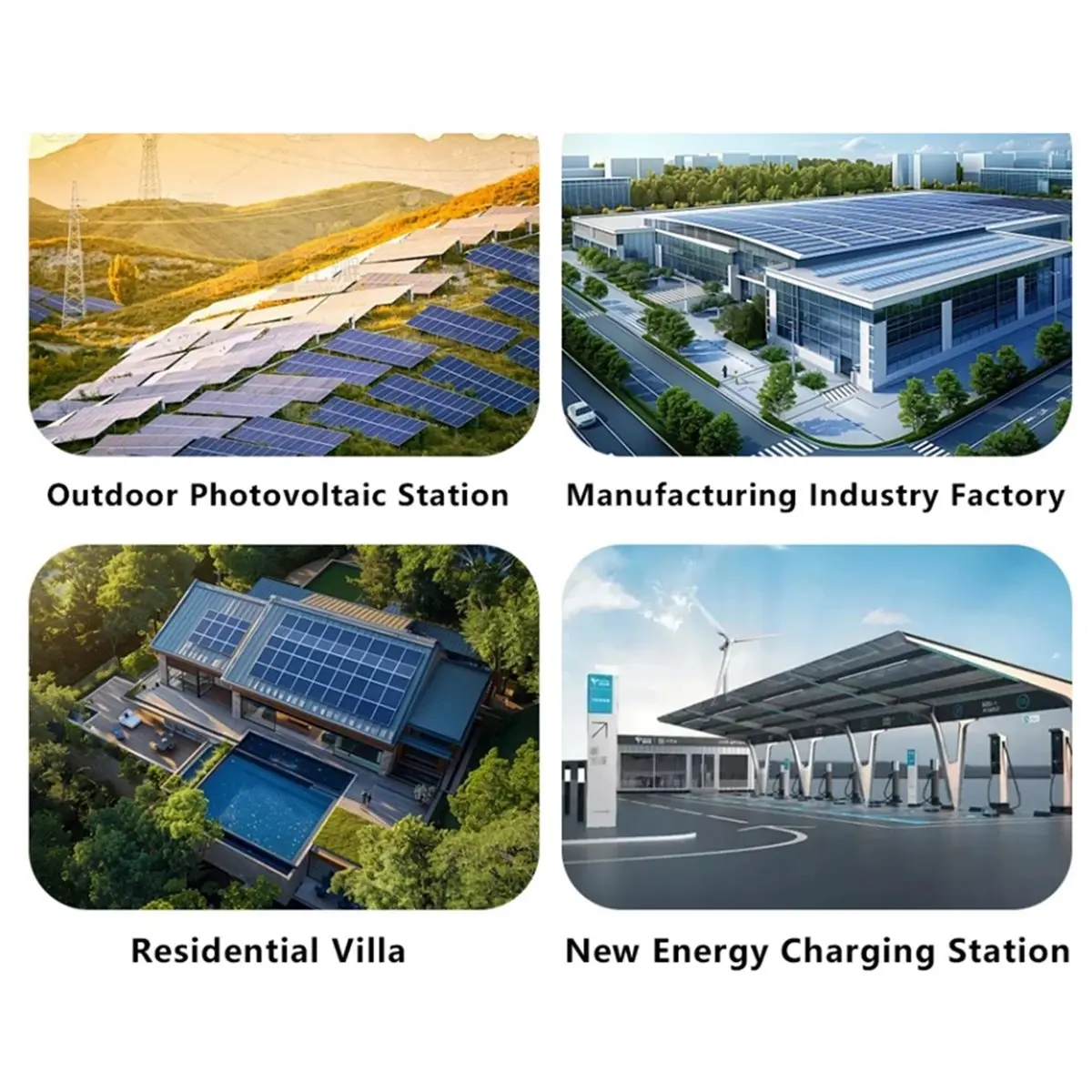 DT95 2 in 2 Out DC 600V Solar Photovoltaic PV Combiner Box with Protection 32A Fuse MCB SPD Waterproof IP65