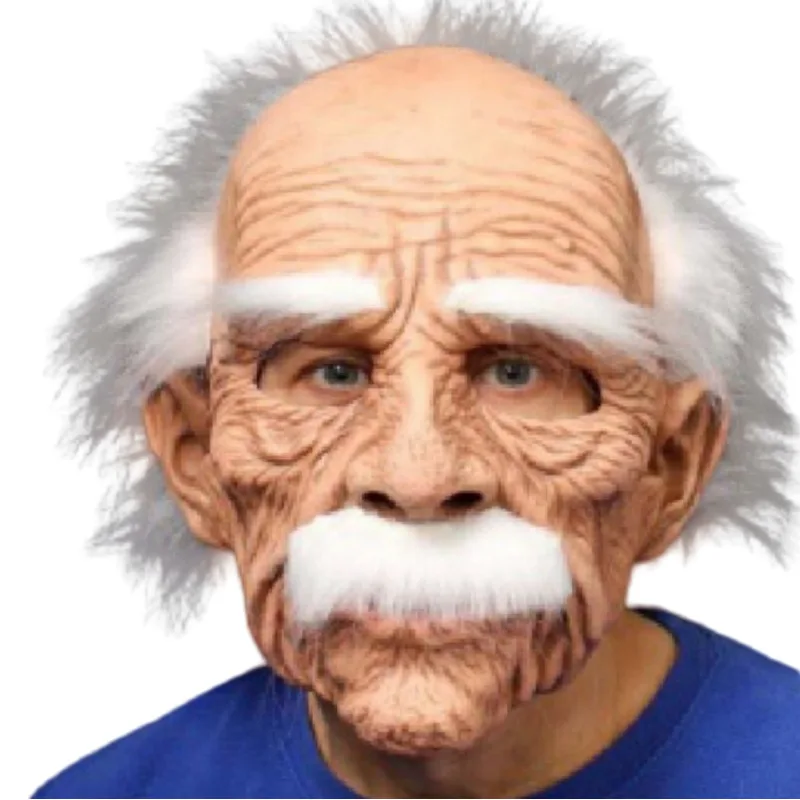 Halloween-Masken für Ältere Frauen und Männer, Falten-Vollkopfmaske, Opa/Oma Gesichtsmaske, Teufel-Neuheiten-Zubehör, Party-Cosplay-Requisiten – Detail 6