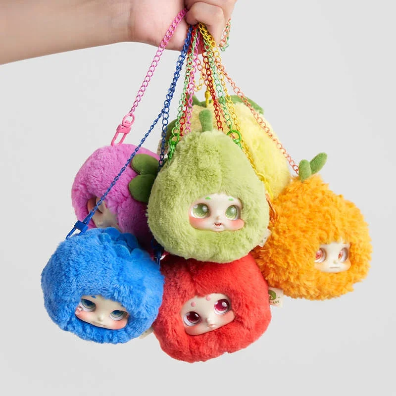 

In Stock Cino Summer Fruit Shop Vinyl Blind Box Cute Kechain Hanging Pendent Ornament Surprise Pineapple Fluffy Toy Gift