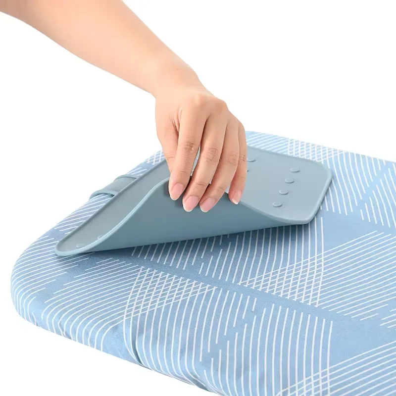 Full Size Hotel Ironing Board with Heat Resistant Silicone Mat Folding Mesh Top Ironing Board for Home and Professional Use