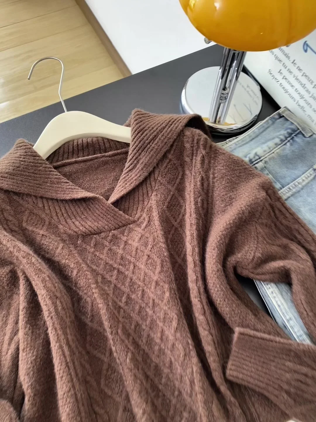 الرجعية عالية الخصر ort محبوك سترة للنساء الخريف الشتاء لينة طويلة Sve ثي الغزل محبوك أعلى تخفيف Sle فضفاضة تناسب