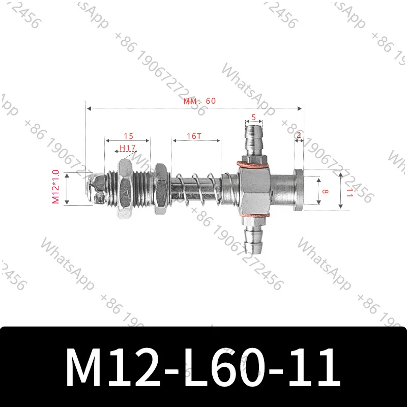 M12-11 Series Big Head  Manipulator Pneuamtic Fixture Rubber Sucker Silicone Industrial Vacuum Suction Cup Mount