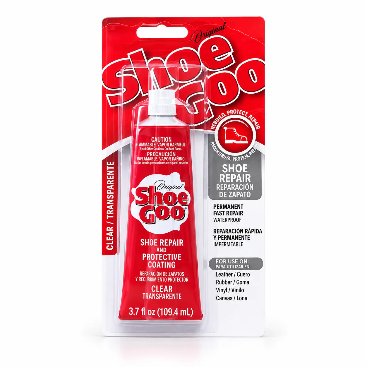 Shoe Goo Shoe Repair Adhesive High Strength Sole Bond Glue Black Clear Waterproof Footwear Repair Glue for Sneakers Boots